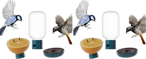 Bird Buddy® Original 3-in-1 Nutrition Set - Outdoor Bird Accessories w/Water Fountain, Fruit Spike & Jelly Tray Feeder - Durable, Easy Attachment Bird Feeder Accessories for Bird Buddy Feeder in Kuwait