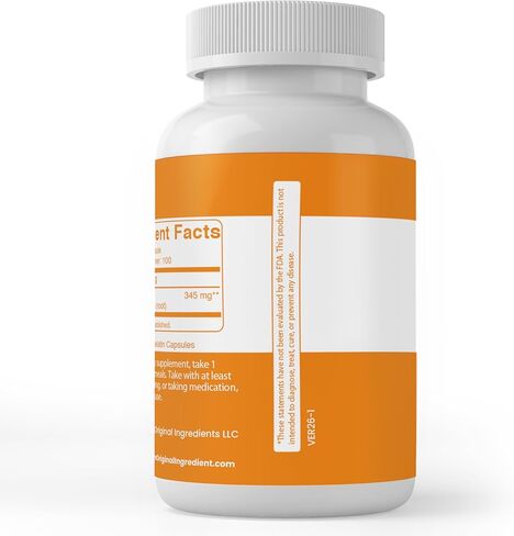 PURE ORIGINAL INGREDIENTS Ashwagandha (100 Capsules) Always Pure, No Additives Or Fillers, Lab Verified in Saudi Arabia