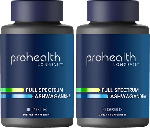 ProHealth Ashwagandha Supplement 60 Capsules, Organic Root Extract & Powder, Ashwagandha for Women & Men, Supports Stress & Sleep in Saudi Arabia