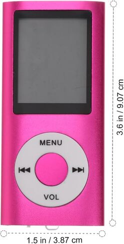 Homoyoyo Mp3 مشغل موسيقى محمول مشغل موسيقى Mp3 مشغل أقراص مضغوطة مشغل فيديو مشغل أقراص مضغوطة عارض صور محمول مشغل موسيقى Mp4 مشغل Mp4 مع تشغيل USB Mp3 رقم الطالب مشغل Mp3 وردي in Kuwait