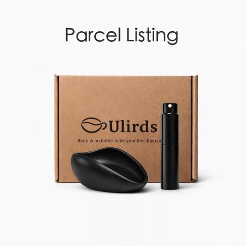 Coffee Bean Dosing Cup and Spray Bottle Kit For Espresso,Coffee Bar Accessories,Ceramic Single Dosing Tray For Coffee or Tea.Spray For Reducing Coffee Power Static (B-Bright Black) in Kuwait