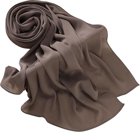 وشاح طويل الشيفون حجاب الشيفون للنساء ، وشاح رأس مسلم ناعم جدا in Kuwait