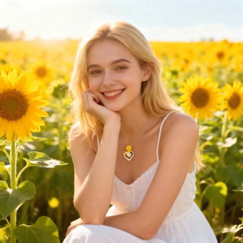 925 Sterling Silver Necklace Lab Grown Diamond 2CT Moissanite Heart Rose Necklace for Women Anniversary Birthday Wedding Christmas Valentines Day Gifts for Her Girlfriend Wife Mothers Day Gifts in Kuwait