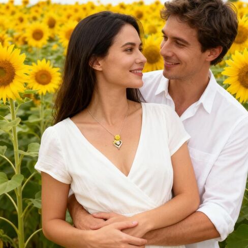 925 Sterling Silver Necklace Lab Grown Diamond 2CT Moissanite Heart Rose Necklace for Women Anniversary Birthday Wedding Christmas Valentines Day Gifts for Her Girlfriend Wife Mothers Day Gifts in Kuwait