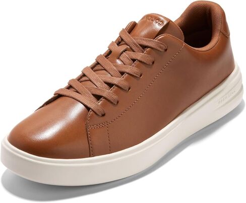 أحذية كول هان للرجال Grand+ Court Sneakers ، Tan/Ivory البريطانية ، 10.5 in Kuwait