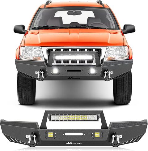 Nilight Rear Step Bumper Compatible with 2011 2012 2013 2014 2015 2016 3rd Gen Ford F250 F350 F450 Super Duty Pickup Truck Bumper with LED Lights, Sensor Holes and D-rings in Saudi Arabia