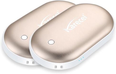 karecel تدفئة اليد القابلة لإعادة الشحن، سخان اليد الكهربائي القابل لإعادة الاستخدام 5200 مللي أمبير في الساعة سخان USB المحمول الساخن للجيب الساخن لتدفئة اليد، هدايا الشتاء الرائعة للرجال والنساء في الهواء الطلق الصيد والتخييم in Kuwait