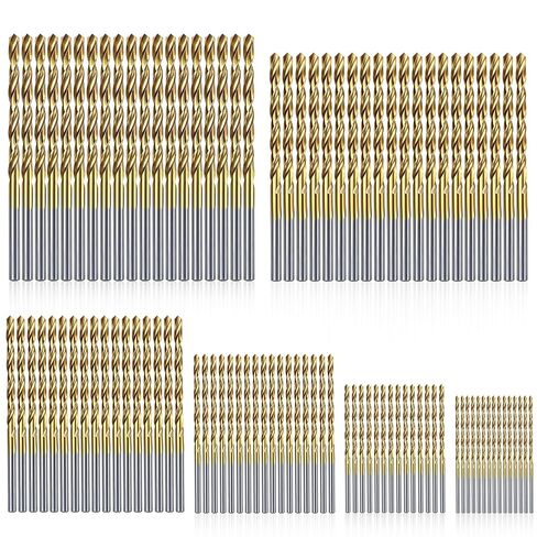 COMOWARE Twist Drill Bit Set- HSS Wood Drill Bit Sets, General Purpose, Black Oxide for Wood Plastic Alloys 10 Pcs in Kuwait