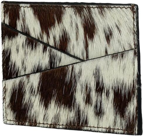 محفظة ميرا باغ برودواي النسائية - محافظ من جلد البقر باللونين الأسود والأبيض للنساء، حامل بطاقة الائتمان للنساء، محفظة صغيرة للنساء، محفظة مدمجة للمرأة in Kuwait