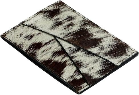 محفظة ميرا باغ برودواي النسائية - محافظ من جلد البقر باللونين الأسود والأبيض للنساء، حامل بطاقة الائتمان للنساء، محفظة صغيرة للنساء، محفظة مدمجة للمرأة in Kuwait