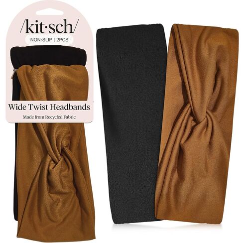 Kitsch واسعة رؤساء للنساء - أزياء العقال الرياضية للتمرين ، اليوغا ، صالة الألعاب الرياضية ، الجري ، التمرين | نطاقات رأس ممتدة لشعر المرأة | ملحقات الشعر للنساء - باقة الحديقة ، 2 ٪ in Saudi Arabia