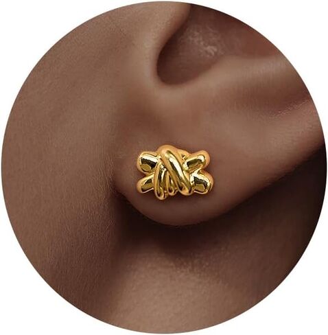 Cicy Bell Four Leaf Clover Dangle Earrings for Women Lucky 18k Gold Plated Cubic Zirconia Trendy Drop Earrings Jewelry Gift in Kuwait