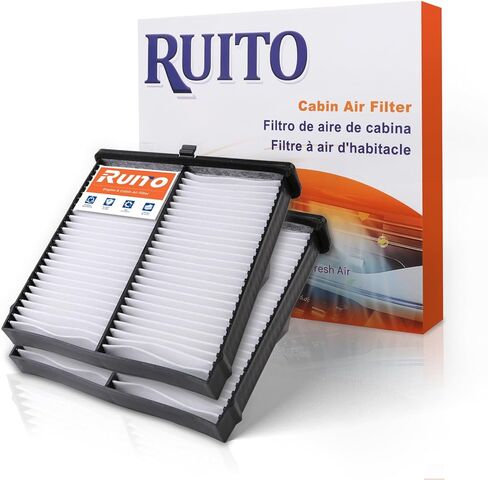 RUITO Cabin Air Filter Fits 2020-2023 Soul, 2021-2023 Seltos, 2017-2022 Sportage, 2016-2021 Tucson, 2019-2021 Veloster, 2020-2023 Venue, 2018-2022 Kona, Replacement for CF12160 in Kuwait