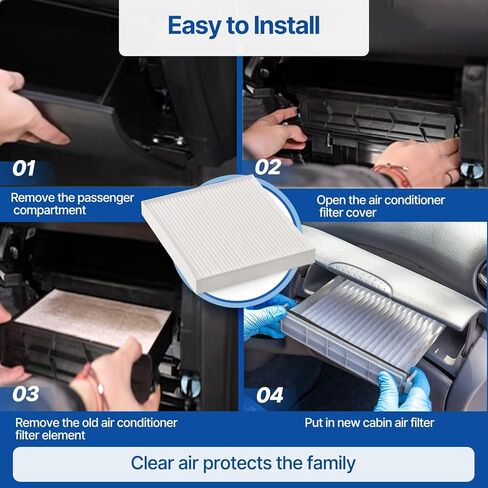 RUITO Cabin Air Filter Fits 2020-2023 Soul, 2021-2023 Seltos, 2017-2022 Sportage, 2016-2021 Tucson, 2019-2021 Veloster, 2020-2023 Venue, 2018-2022 Kona, Replacement for CF12160 in Kuwait