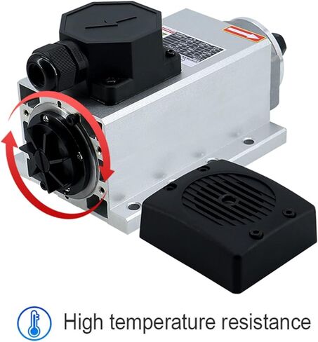 LCRHLCNC 110v Spindle Motor Kit，1.5Kw Square Air Cooled Spindle Motor 24000Rpm 400Hz ，VFD Variable Frequency Drive ，7 pcs ER11 Collets （1-7mm）for CNC Router Engraving Milling Machine (1.5KW-110V) in Saudi Arabia