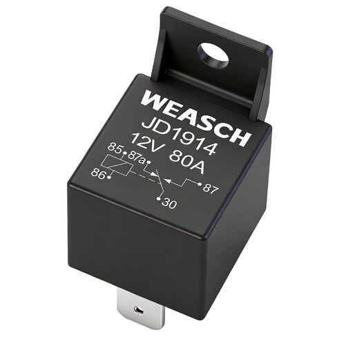 2 Pack JD1914 Car Relay, 12V 80A, 5 Pin SPDT, Automotive Switches and Starters, Waterproof Relay for Boat Tractor Truck Motorcycle (2) in Kuwait