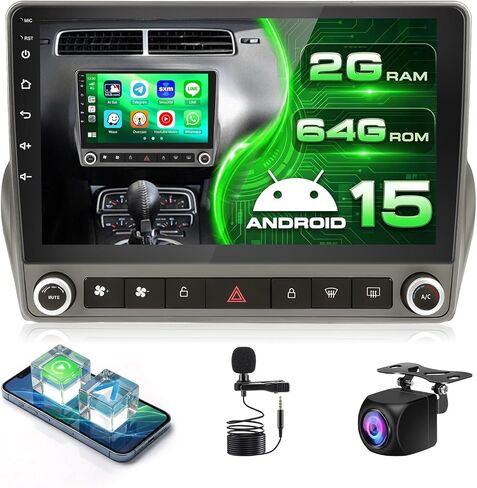 Roinvou [2G+64G] Car Radio for Chevrolet Chevy Camaro 2008-2015 (LHD) with Wireless Carplay/Android Auto, 9 Inch Android 13 IPS Touch Screen Car Stereo, Bluetooth, GPS Navi, WiFi, SWC, 28UI, DSP in Kuwait