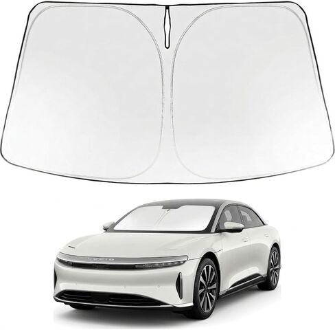 Proadsy Front Windshield Sun Shade Foldable Sunshade Protector Custom Fit 2017-2024 Chevrolet Chevy Bolt EV LT, Premier Hatchback (NOT for Chevy Bolt EUV) Accessories 2024 Upgrade in Kuwait