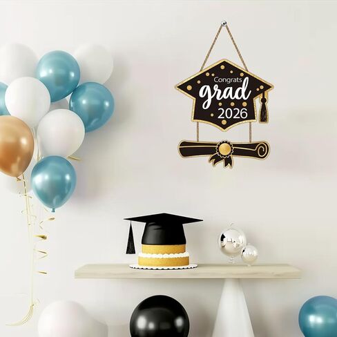 Yunkkin 2025 Decorations التخرج تهانينا لافتة الخريج 2025 علامة التخرج ديكورات الباب الزخارف الزخار in Kuwait