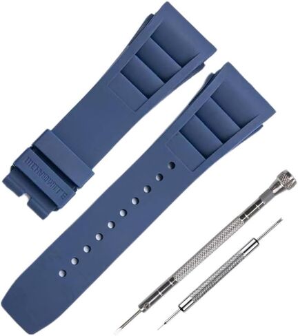 25mm Rubber Silicone Watch Band Compatible with Richard Mille RM035 011 055 030 in Kuwait