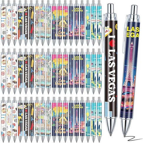 36 Pcs New York City Ballpoint Pen Collectible NYC Gift Pen Bulk Retractable NY Souvenir Souvenirs USA New York City Souvenirs for Office Supplies,6 Styles, Black Gel Ink in Kuwait