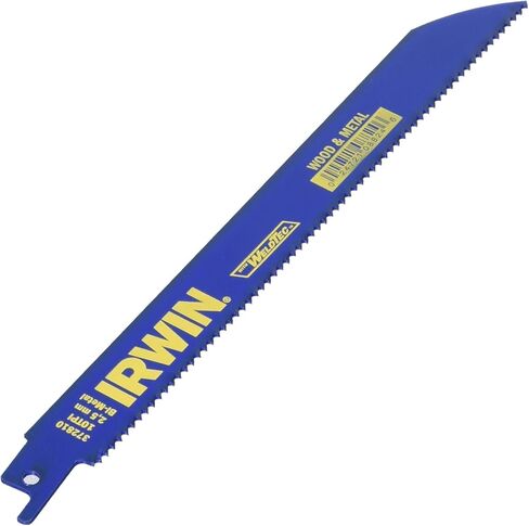 IRWIN Tools Metal and Wood Cutting Reciprocating Saw Blade, 8-Inch, 10 TPI (372810BB) in Saudi Arabia