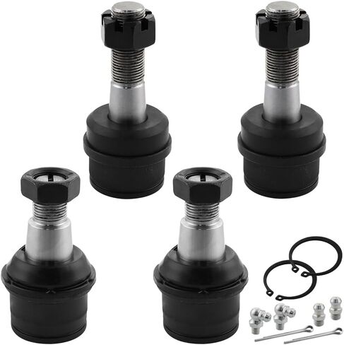 Front Upper and Lower Ball Joints Fit for Chevy Silverado, GMC Sierra 1500 HD 2500 HD 3500 HD, Chevy Suburban Avalanche 2500, GMC Yukon XL, Hummer H2 Suspension Kit Ball Joints K6693 K6696 in Saudi Arabia
