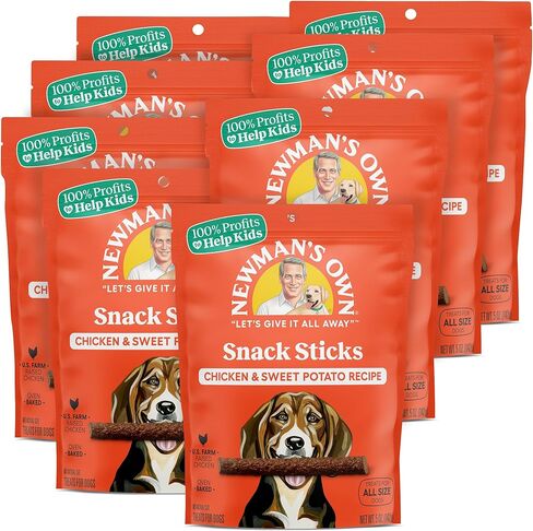 نيومان العصي الخفيفة للكلاب، 5 أوقية. (عبوة من 8 قطع)، دجاج وبطاطا حلوة in Kuwait