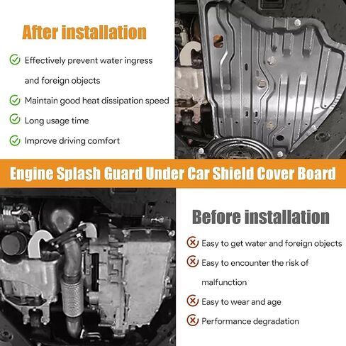Engine Splash Guard Shield Under Car Shield Cover Compatible with Honda Accord 2018 2019 2020 2019 2022 Replace 74116TVAA00 74116-TVA-A00 Engine Splash Guard,Aluminum Engine Case Guard in Kuwait