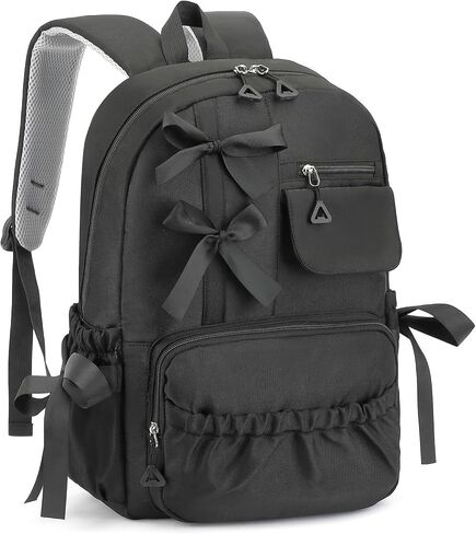Kawaii Coquette Backpack with Bows for Teen Girls School Bookbag Aesthetic Dance Bag in Kuwait