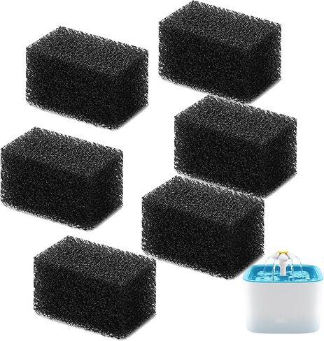 Pet Replacement Sponge Filters Replacement Pre Filter Sponges for 84oz/ 2.5L Pet Water Fountain Cat Water Foam Filter Dog Drinking Water Sponge Foam Filters for Pet Dog Cat Fountain (10) in Kuwait