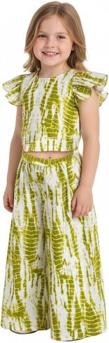 Chandrakala Kids Co-ord Sets for Girls Western Plazo Set (KG121-P) in Saudi Arabia