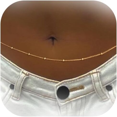 Belly Chains for Women Waist Chains for Women Sexy Gold Body Belly Chain Layered CZ waist jewelry for women in Saudi Arabia