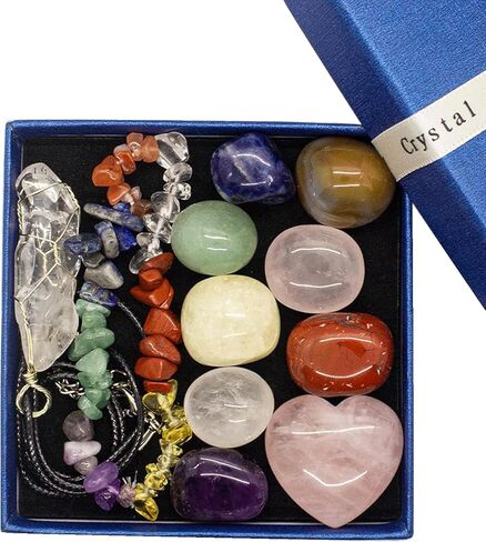 Crystals and Healing Stones, Healing Crystals, Chakra Stones, Crystals and Stones, Healing Crystals and Stones, Witchcraft kit, Witchcraft Supplies, Crystal Set, Crystal Box in Kuwait