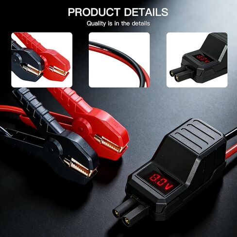 Megawise Smart Jump Starter Clamps ، Automotive Booster Clamp Cables Clamps Clamps مع شاشة LCD ذكية لبداية سيارات 12V والعديد من العلامات التجارية الأخرى in Kuwait