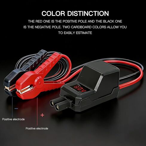 Megawise Smart Jump Starter Clamps ، Automotive Booster Clamp Cables Clamps Clamps مع شاشة LCD ذكية لبداية سيارات 12V والعديد من العلامات التجارية الأخرى in Kuwait