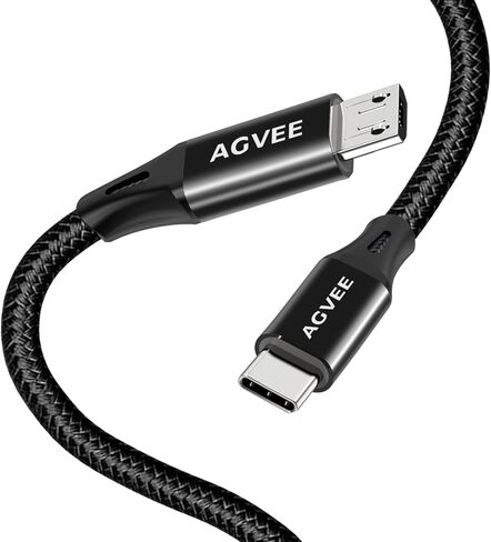 AGVEE 2 Pack 3.3ft USB-C to Micro USB Cable in Saudi Arabia