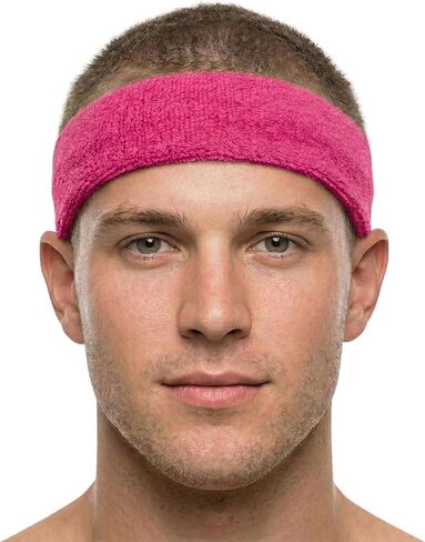 COUVER HB206 Unisex Long 9" Terry Cloth Sports Head Sweatband for Large Head, 1 PC in Saudi Arabia