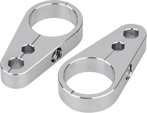 Chrome 1 1/4" Handlebar Clutch Cable Clip Brake Line Clamp for Harley Dyna Softail Touring Electra Glide in Saudi Arabia