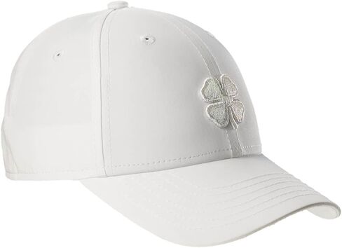 Black Clover Women's Standard Hollywood 22 Adjustable Hat, White Hat/3D White Metallic Clover in Saudi Arabia