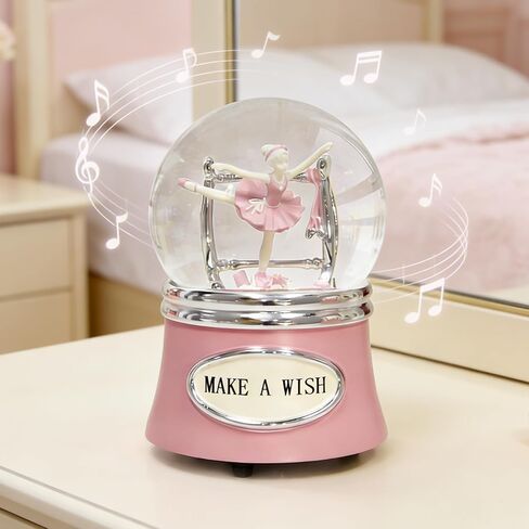 Ballerina Snow Globe, Ballet Music Box, Christmas Music Snowglobes, Dance Gifts for Girls,Rotating Ballet Dance Recital Gifts for Girls Daughter,100MM Water Globe Musical, Plays Ballet Tune Fur Elise in Kuwait
