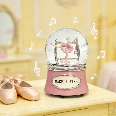 Ballerina Snow Globe, Ballet Music Box, Christmas Music Snowglobes, Dance Gifts for Girls,Rotating Ballet Dance Recital Gifts for Girls Daughter,100MM Water Globe Musical, Plays Ballet Tune Fur Elise in Kuwait