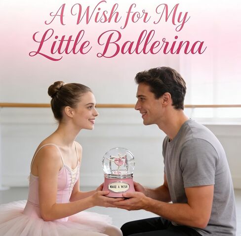 Ballerina Snow Globe, Ballet Music Box, Christmas Music Snowglobes, Dance Gifts for Girls,Rotating Ballet Dance Recital Gifts for Girls Daughter,100MM Water Globe Musical, Plays Ballet Tune Fur Elise in Kuwait