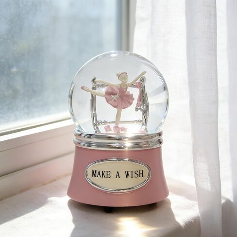 Ballerina Snow Globe, Ballet Music Box, Christmas Music Snowglobes, Dance Gifts for Girls,Rotating Ballet Dance Recital Gifts for Girls Daughter,100MM Water Globe Musical, Plays Ballet Tune Fur Elise in Kuwait