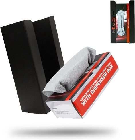 Maxshine Universal Metal Glove Box Holder - Organizes Gloves, Towels, Wipes & Tissues in Garage or Workspace, Elevate Auto Detailing with Premium Supplies & Accessories - Black in Saudi Arabia