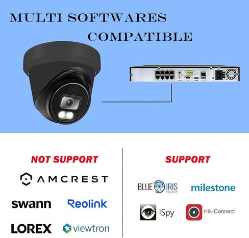 5MP Bullet Analog Camera 4 in 1 Hybrid AHD/TVI/CVI/CVBS Surveillance Security Wired BNC Cameras 2.8mm Lens IP67 Waterproof Metal, ONLY Compatible with 5MP and 8MP DVR in Kuwait