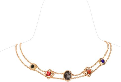 Multilayered Colorful Beaded Necklace for Women with Round Natural Stone Beads Bohemian Glass Seed Beads Choker Necklace Handmade Summer Beach Boho Jewelry Gift for Women in Saudi Arabia