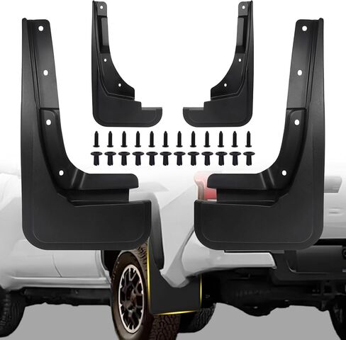 Upgraded Mud Flaps Fit for 2024 2025 Toyota Tacoma, No Drill/Tape Wheel and Tire Splash Guard, All Weather Protector Fenders Compatible with 2024 Toyota Tacoma Accessories, Set of 4 in Kuwait