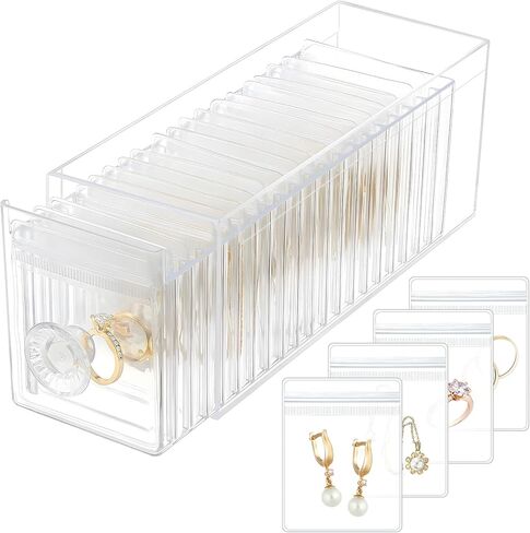 Travel Jewelry Organizer Box with Mirror – Leather Jewelry Case Gift for Women and Girls – 5 Anti-Tarnish Velvet Pouches, Ring Slots & Bracelet Pillow – Portable Jewelry Storage, Black in Saudi Arabia