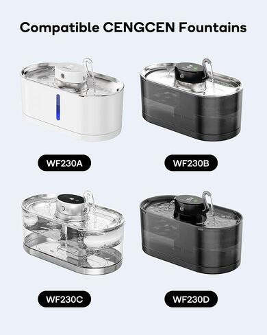 نافورة مياه للقطط من الفولاذ المقاوم للصدأ: 108 أونصة/3.2 لتر نافورة للقطط - نافورة مياه للحيوانات الأليفة - نوافير للشرب - نافورة للشرب للقطط - نافذة لمستوى المياه - توفر المياه المتدفقة (6 عبوات من المرشحات) in Kuwait